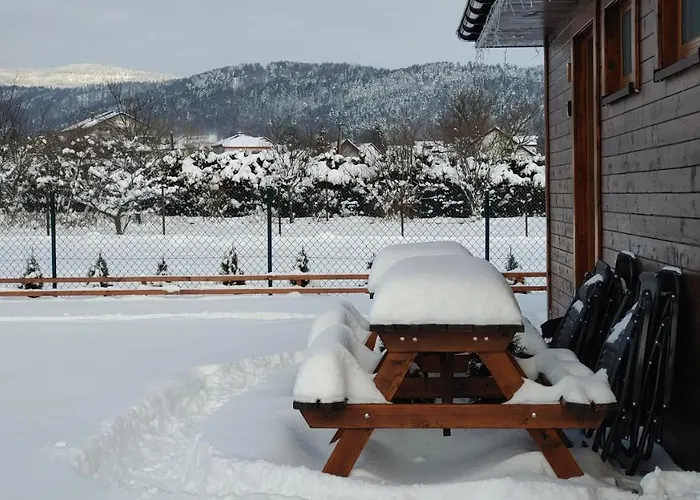 Przy Jeziorze Zywieckim Z Widokiem Na Skrzyczne * Żywiec